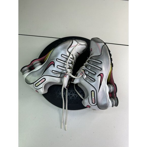 Nike Shox NZ SL Women's Running Shoes US Sz 6 White Silver Pink - Picture 5 of 9